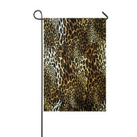 Леопард кожа на открито флаг домашно парти градинско декор