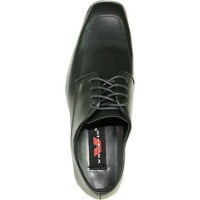 Мъжки смокинги обувки Tux- Fashion Square Toe с безплатен материал за бръчки черен мат 10w