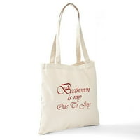 Cafepress - Beethoven Ode to Joy Tote Bag - Естествено платно чанта, чанта за пазаруване на плат