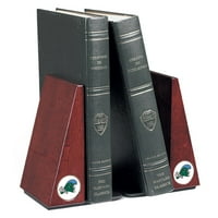 Tulane Green Wave Primary Team Logo Rosewood Bookends