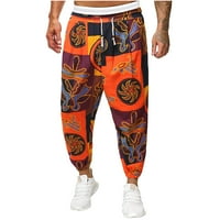 Awdenio Pants for Men Clearance Мъжки нова мода имат джобове бутон с цип от личност с личност с тенденции