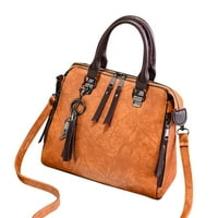 Chaolei жени мъже crossbody чанта за рамо на ежедневни жени модни момичета ретро солидна котка ресни рамо цип тотални чанти чанти Избор на подаръци за мъже жени