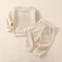 Unise Baby Boy Girl Clothes Infary Sweatshirt Fall Winter Toletits Дълги ръкави върхове + панталони комплект 3- месеца
