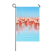 Фламинго птици градина флаг на открито
