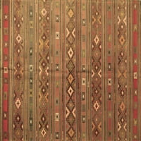Ahgly Company Indoor Rectangle Southwestern Brown Country Country Rugs, 5 '8'