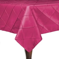 Ultimate Textile бродиран Pintuck Taffeta правоъгълна покривка стомана
