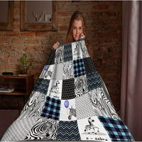 Zebra Print одеяла супер меки за диван диван размит топло уютно леко хвърляне за приятелки възрастни жени мъже големи за възрастни