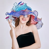aiyuq.u дамска лятна рокля шапка широка листна цветна булчинска шапка шапка слънчеви шапки плажна шапка