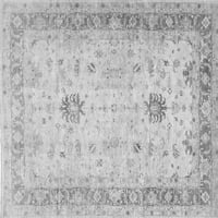 Ahgly Company Indoor Square Oriental Grey Traditional Area Rugs, 8 'квадрат