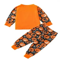 MA & Baby Thddler Baby Boy Girls Halloween Costume Pumpkin Rishy and Pants Set Clothes