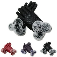 Ръкавици за жени студено време изолирани дамски зимни ръкавици натрупани топли ръкавици