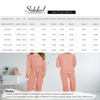Sidefeel момичета модни ръчно тоалети солидни цветни комплекти детски панталони костюми 4- години