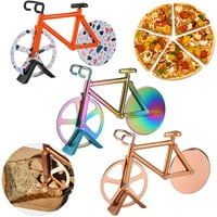 Yin кръгла пица резачка за велосипед с две колела с нож за рязане на нож от неръждаема стомана