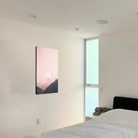 Комплект панел Canvas Wall Art без рамки, розово небе, обгърнато галерия произведения на изкуството Начало Декор Модерна декорация за хол, спалня, учебна зала, офис