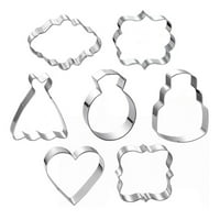 Yin Set Wedding Cookie Cutters Красиви силни от неръждаема стомана Фондан торта бисквити форми за печене