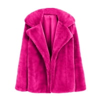 Dtydtpe Shacket Jacket Жени зима топло дебело палто солидно палто външно яке от кардиган палто дамски върхове с дълъг ръкав зимни палта за жени