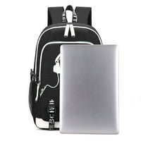 Bzdaisy Death Note Backpack с USB зареждане и защита на лаптопа-многостранно капацитет Двустранни джобове с голям капацитет за деца тийнейджър