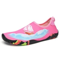 Tenmi Girls Boys Aqua Socks Surf Water Shoes Бърза суха плажна обувка плуване бос дамски мъжки удобни леки платна розово 1.5y