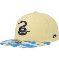 Мъжката нова ера Gold Blue Philadelphia Union Camo Snake 59Fifty Fitted Hat