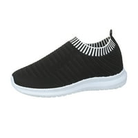 DMQUPV Дамски клуб C маратонки дишащи плъзгащи се пускащи се обувки на открито мрежа женски жени маратонки чорапи Технически sportshoe черно 8.5