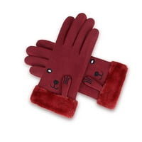 Зимни ръкавици Tejiojio за мъже жени жени зима на открито плюс кадифе сгъст
