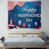 4 юли декорации на открито, Ден на независимостта Американски флаг Тонбоп Стенна окачване, декор на тийнейджърската стая, Фон за снимки на 4 юли, L-180*