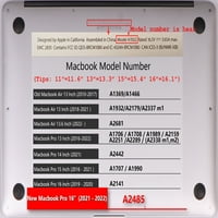 Капак на калъф с твърда обвивка само съвместим MacBook Pro S Кабел TIE Model A M2 A M1, Flower 0872