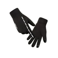 Нови водоустойчиви ветроустойчиви за мъже и жени зимни топли ръкавици на открито с пълен пръст ръкавици спортни ръкавици черно
