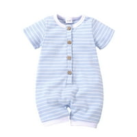 adviicd бебешки дрехи момче бебе бебе боди унизинг бебе унизий бебе памук с дълъг ръкав с дълги ръкави сини 3- месеца