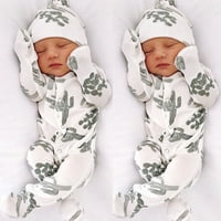 Ydojg бебе бебе дете боди комбинейски костюм тоалети флорални момиче комплект за сънли
