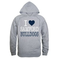 Love Samford University Bulldogs суичър с качулка черна среда