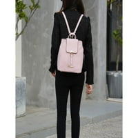 Колекция от Mia K. MKF-L241rd Ingrid Vegan Leather Womens Convertible Backpack