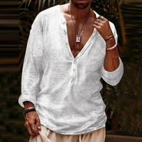 fvwitlyh мъже тениски с дълъг ръкав Мъжки модни риза с къс ръкав плаж с v-образно деколте при печат африкански летен връх