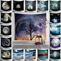 Yipa Moon Night Sky Nordic Tapestry Wall Mount Beach кърпа за хол Дневна спалня ДОРМА Декорация