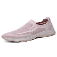 Gomelly Unise Sneaker Широка ширина ходеща обувка на обувки Леки ежедневни джогинг спортни апартаменти розово 8