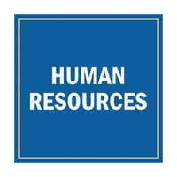 Квадратен знак за човешките ресурси - среден
