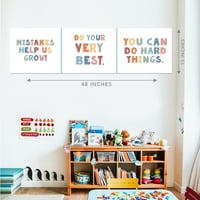 Koyal Wholesale Motivational Classroom Banner Sign за учители, врата, декор на стена, бахо вдъхновяваща тема, 2-pk