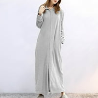 Аутинг пижами за жени жени пижама фланела сгъстено дълго палто домашно облекло пижами жени бельо за жени