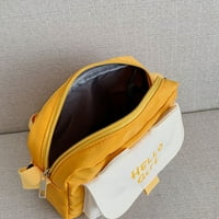Нова чанта Kawaii Girls Нова чанта Crossbody за тийнейджърки чанти чанти за рамо, жълто