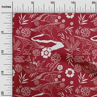 OneOone Cotton Poplin Twill Red Fabric Азиатски японски шаблон Куилинг консумативи за печат шивашка тъкан до двора широк