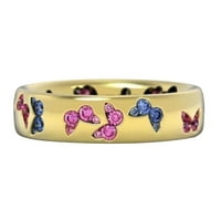 Хансиулин пеперуда пръстен цветна пеперуда великолепен пръстен за подарък пръстен диамантен пръстен голям диамантен пръстен светло пръстен нов творчески пръстен подредена дама моден пръстен