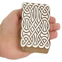 IndianBeautifulart текстилен печат блок келтски дизайн ръчен издълбан дървен печат дървен блок печат текстилни печати за тъкани керамични блокове