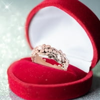 Keusn цветна форма около пръстени жени модна тенденция пълна цветна пръстен дами бижута диамантени пръстени за жени с размер 11