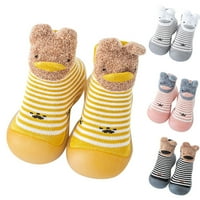 Eczipvz Toddler Shoes Boys Girls Animal Cartoon Soks Shoes Toddler Warmathe Floor чорапи Неплъзгащи се обувки Prewalker