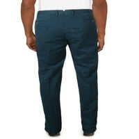 Opificio Mens Teal прав крак, класически прилепнали памучни смеси Chino Pants 50